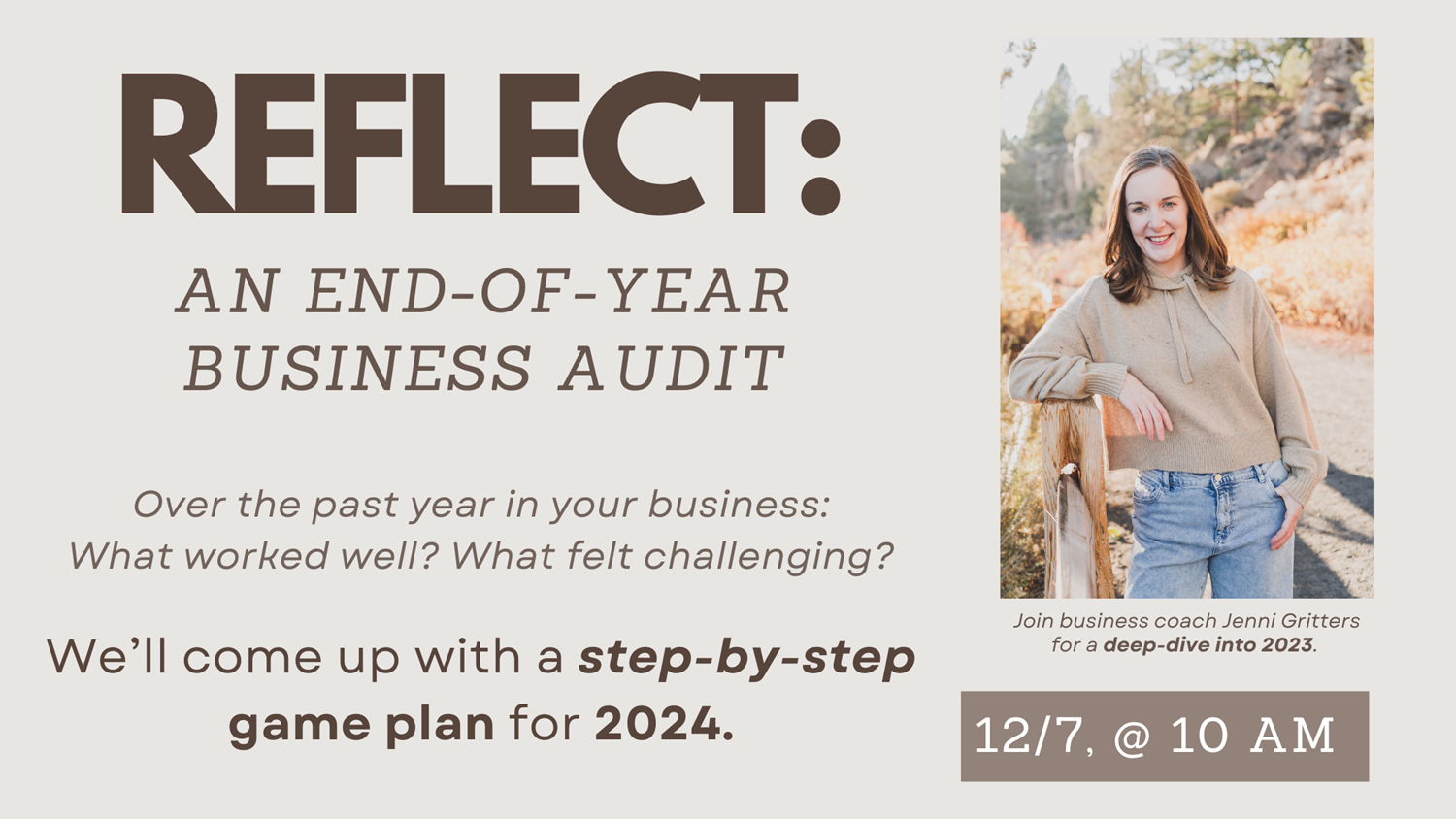 Reflect: End-of-Year Business Audit