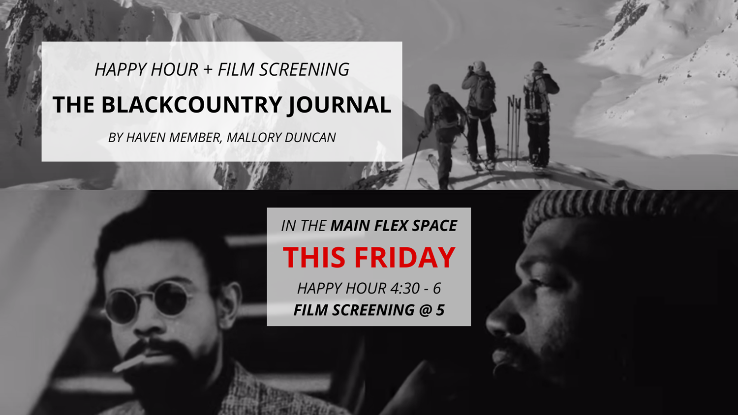 Blackcountry Journal Screening + Happy Hour 🎞️⛷️❄️